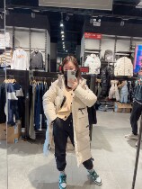 Air Chinas Oleinbao men and women with the same length and down jacket 2028