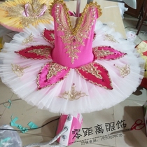 Childrens ballet dress costume June 1 new ballet TUTU puffy gauze skirt pink Sleeping Beauty petal skirt