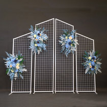 New wedding wrought iron grid screen props stage background layout road guide wedding stage scene layout
