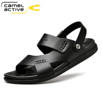 German camel dynamic mens soft bottom non-slip Sandals leather summer leather sandals mens personality open toe sandals tide