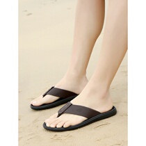 German camel dynamic Flip-flops mens summer leather mens sandals casual beach joker dad sandals men