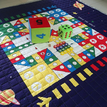 Cotton flying chess carpet Parent-child mat Oversized size picnic mat Monopoly luxury puzzle game mat