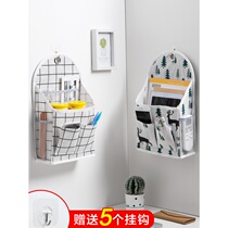 Fabric storage bag student dormitory artifact wall hanging bag door rear wall shelf small cloth bag