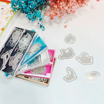 Japan midori bookmark E-clips hollow hand account metal folder notebook folder paper clip