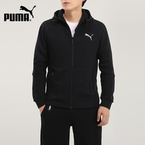 PUMA PUMA jacket mens 2021 autumn new black casual hooded tracksuit jacket 585120-01