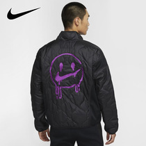 Nike Nike autumn cotton-padded jacket men's coat 2021 new windproof warm smiling face sports cotton-padded jacket CK6858-010