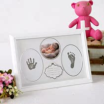 Baby Handprint Kit Footprint Photo Frame for Newborn