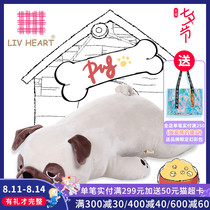 LIVHEART PUG pillow doll DOG plush toy to sleep with doll doll to sleep with childrens gifts