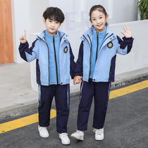 Primary school uniform suit three-piece kindergarten Garden dress spring and autumn dress college style winter childrens class suit