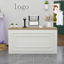 Bar counter Cashier counter Simple modern small clothing shop Milk tea shop Barber shop Commercial front desk Reception desk