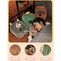 Japanese student office lunch break sleeping pillow pillow cartoon soft cute neck waist cushion pillow blanket