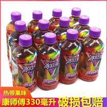 Master Kong iced black tea tropical flavor 330ml * 6 bottles mini tropical fruit tea drink juice drink