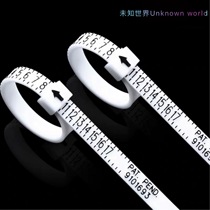 Measuring finger Standard ring Measuring ring Ring ring mouth Hand circumference size Size number Hong Kong code US number Soft ruler tool