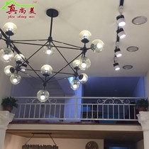 Creative Wrought iron stair handrail Balcony guardrail Bay window fence Indoor partition Decorative simple attic beech railing