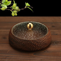 Handmade solid wood dried fruit storage box with lid Black walnut whole wood nut box Chinese retro snack snack fruit plate