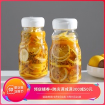 Japanese glass sealed jar with lid enzyme bottle kitchen jam fruit wine storage jar honey juice bottle 930ml