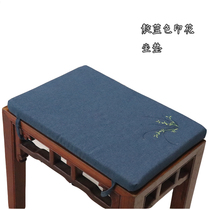 Guqin table stool cushion cotton and linen removable stool mat guqin table bed mat thick and durable