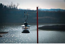 ShineTrip Mountain Anecdote Outdoor Camping Single double head lamp frame folding portable table Desktop disposal stall lamppost
