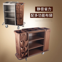 Hotel linen car Room service car Hotel work car cleaning car Stainless steel trolley cleaning car