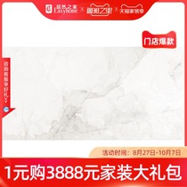 Nobel Cezanne impression tile all-body marble tile 900*1800 big plate Hanjiang snow (matte)