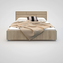 Feimei custom imported love grid board C18-18 C1-54-1820 double bed native oak modern simple style