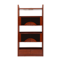 Yapin wooden pavilion new Chinese solid wood furniture full straight split half Tenon two door bookcase 1050*360*2100