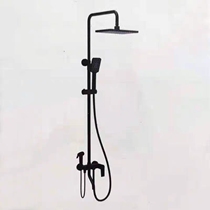 Anhua bathroom black lift with spray gun four-outlet shower