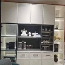 Qumei whole house custom white Study Series custom finished bookcase shape door panel details design customization strong