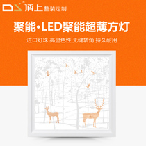 Top integrated ceiling shaped panel lamp