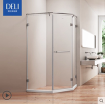 Deli shower room overall custom stainless steel dry and wet separation shower room tempered glass door toilet partition D9