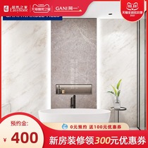 Simple marble tile toilet floor tile non-slip wear-resistant marble wall tile real case
