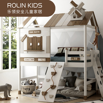 ROLIN KIDS music collar safety children home Nordic original design Children furniture solid wood tree house half-height bed
