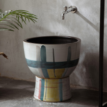 Pier cloth pool ceramic outdoor pool basin mop pool mop pool balcony home toilet courtyard floor mop Basin