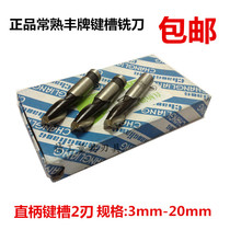 Changshu straight shank keyway milling cutter 2 edges 3 4 5 6 7 8 10 12 14 15 1618 20 feng pai