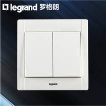TCL Roglang 86 type 2 open single control double open panel Home Double-link electric light switch Double open single control 2 open second