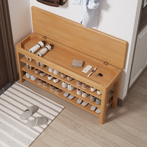 Shoe change stool shoe cabinet Nordic solid wood household shoe stool can sit at the door of the bench shoe cabinet stool multifunctional shoe boarding