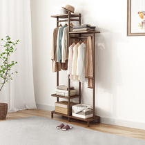 Hanger floor bedroom solid wood household hanger simple coat rack simple modern multifunctional clothes rack