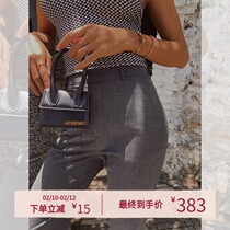 ITSNIKAR people cotton TR suit fabric high waist straight leg loose wide leg slacks women commuter slim trousers