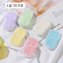 120 pieces of travel portable disposable soap tablets Household children and students hand washing soap tablets portable soap paper
