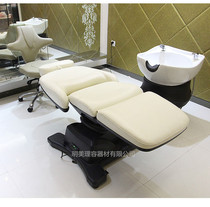  Japanese electric shampoo bed lifting and rotating scalp care export high-end barber salon shampoo and care integrated flushing bed