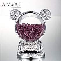 Car Pendulum UPSCALE CUTE LITTLE BEAR WEB RED INTERIOR GOODS ON-BOARD CRYSTAL DECORATIONS NICE GODDESS DEPOSIT IN THE CAR
