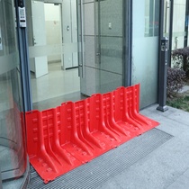 Water retaining plate telescopic flood control baffler door blocked river course movable flood control door garage water retaining wall