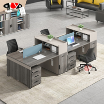 Staff seats office desks and chairs simple modern staff office desks 4 people 6 people screen work seats
