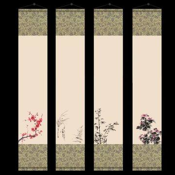 梅兰竹菊画轴-梅兰竹菊画轴促销价格、梅兰竹菊画轴品牌- 淘宝