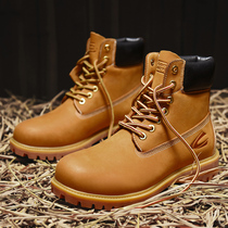 German camel dynamic kicking rhubarb boots mens high-help Martin boots British style overshoes