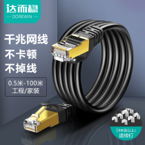 Da Erwen Network Cable Gigabit Household Super 665 Category 5 Broadband Line Router Connection Network Line High Speed 5 m