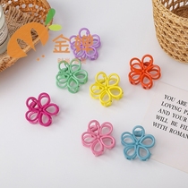 Cute candy color flower grabbing clip sweet and beautiful hair catching girls heart card after heart card hairspoon clip hair adorned Japan-ROK tide