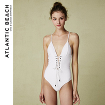 AtlanticBeach vintage lace one-piece swimsuit women 2020 new hot spring belly thin fashion