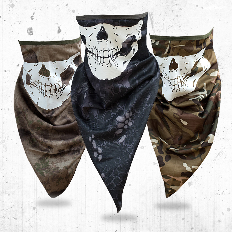 [$27.28] Outdoor Tactical Mask Black Phantom Half Face Skull Mask from ...