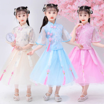  3 Childrens clothes 4 girls  dresses 5 Summer clothes 6 Hanfu 7 costume summer children princess skirt Western style 8-year-old girl